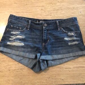 Denim Hollister shorts